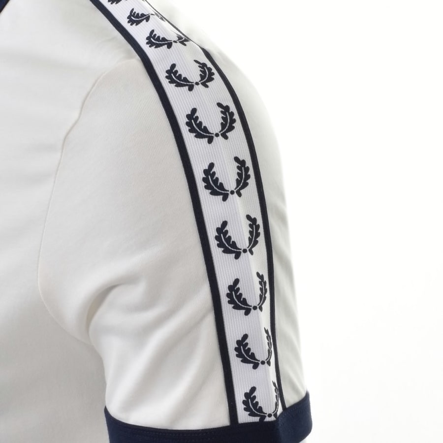 Alternative Image for ProductFred Perry Taped Ringer T Shirt White3